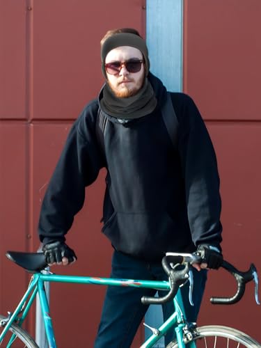 SATINIOR 6 Pieces Ear Warmer Headband Warmer Face Mask Fleece Neck Gaiter Touch Screen Winter Knit Gloves for Men and Women3