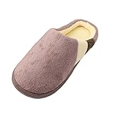 Ruilogod CORAL FLEECE FAMILIA CALIENTE CALIENTE INTERIOR INTERIOR ANTOLES DE INVIERNO DE INVIERNO ZAPATOS LUZ MARRONERO PARES 12