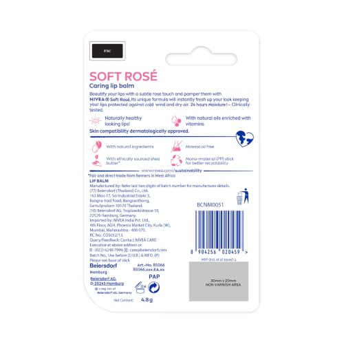 Nivea Lip Soft Rose Blister Pack - image 9