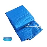 BAZEITFLOW Cubierta de Piscina Redonda de 210 Cm para Piscinas Desmontables E Inflables, Protección contra Polvo y Lluvia, Fácil de Guardar