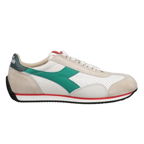 Diadora Mens Equipe Italia Lace Up Sneakers Shoes Casual - Green, Off White