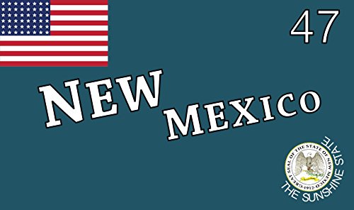 Drapeau New Mexico 1912-1925 fini les répliques floues avec cette reconstruction nette - 2