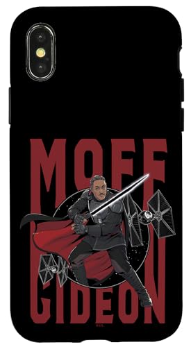 Coque iPhone X/XS Star Wars rigide coque protectrice de téléphone portable Mandalorian