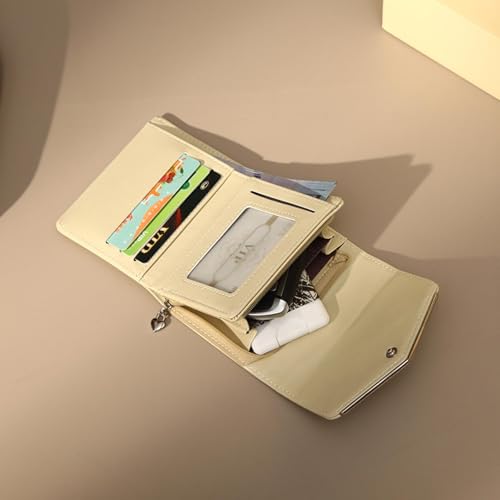 New Wallet Women's Small Fresh Hand Clutch Folding Bag pu Card Holder Coin Wallet Delicate Small Wallet3