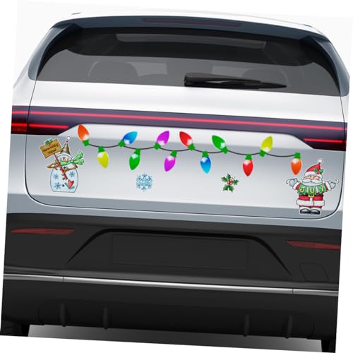 Decoración hogar y auto con imanes de nevera navideños reutilizables sin residuos 6