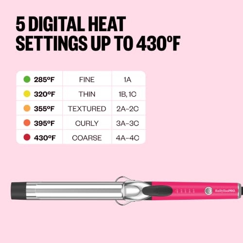 Image of BabylissPRO Nano Titanium Professional Curling Iron with Extended /Long Barrel Perfect for Longer Hair