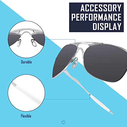 Image of SAUCER Replacement Nose Pieces Pads & Earsocks Temple Sleeve Rubber Kit for Oakley Crosshair New 2012 OO4060 Sunglass