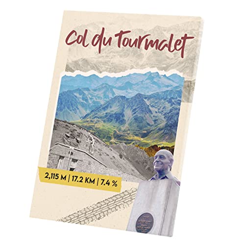 Affiche poster Col du Tourmalet 30x42cm pour déco cyclisme