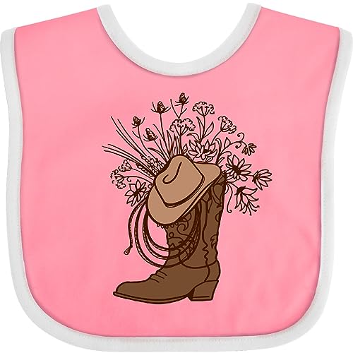 inktastic Cowgirl Rodeo Western Boot Baby Bib