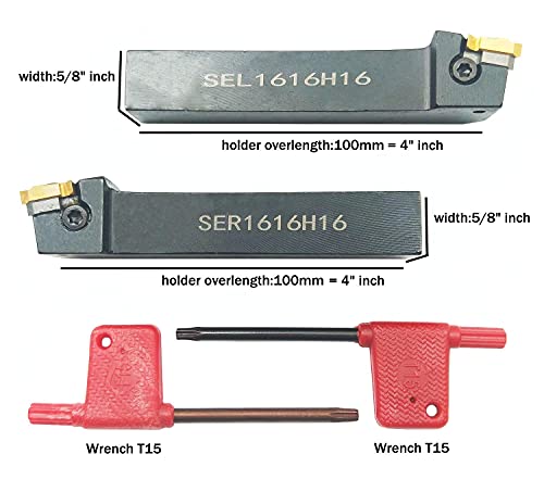 Set de 6 Portaherramientas Carburo y 5 Insertos Indexables miniatura 5