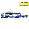 Dickie Toys 203747017 - Volvo FH 16 Biltransporter & XC40 Recharge - Lastbil med Ljud, Frihjul, Släp för Biltransport, Längd: 40 cm, Från 3 år #3
