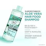 Garnier Fructis Aloe Vera Shampoo, Für normales bis trockenes Haar, Feuchtigkeitspflegende und sanfte Reinigung, Für mehr Glanz und Geschmeidigkeit, Mit Kokosnussöl, Ohne Silikone, Hair Food, 400ml – Bild 2