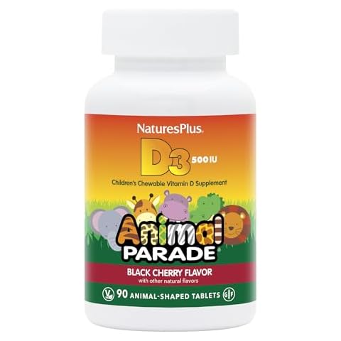 NaturesPlus Animal Parade Vitamin D3 Children’s Chewables Cover