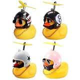 🐤Amplio uso: Cuando los aprietes, estos patitos de goma sonarán y recordarán a los transeúntes como una campana de bicicleta, lo que te hará viajar más seguro y divertido. Se puede utilizar como un pequeño regalo para sus hijos, amor y amigos.