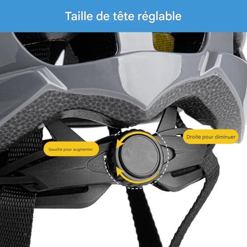 Casco ajustable para bicicleta con absorción de choques y diseño transpirable 7