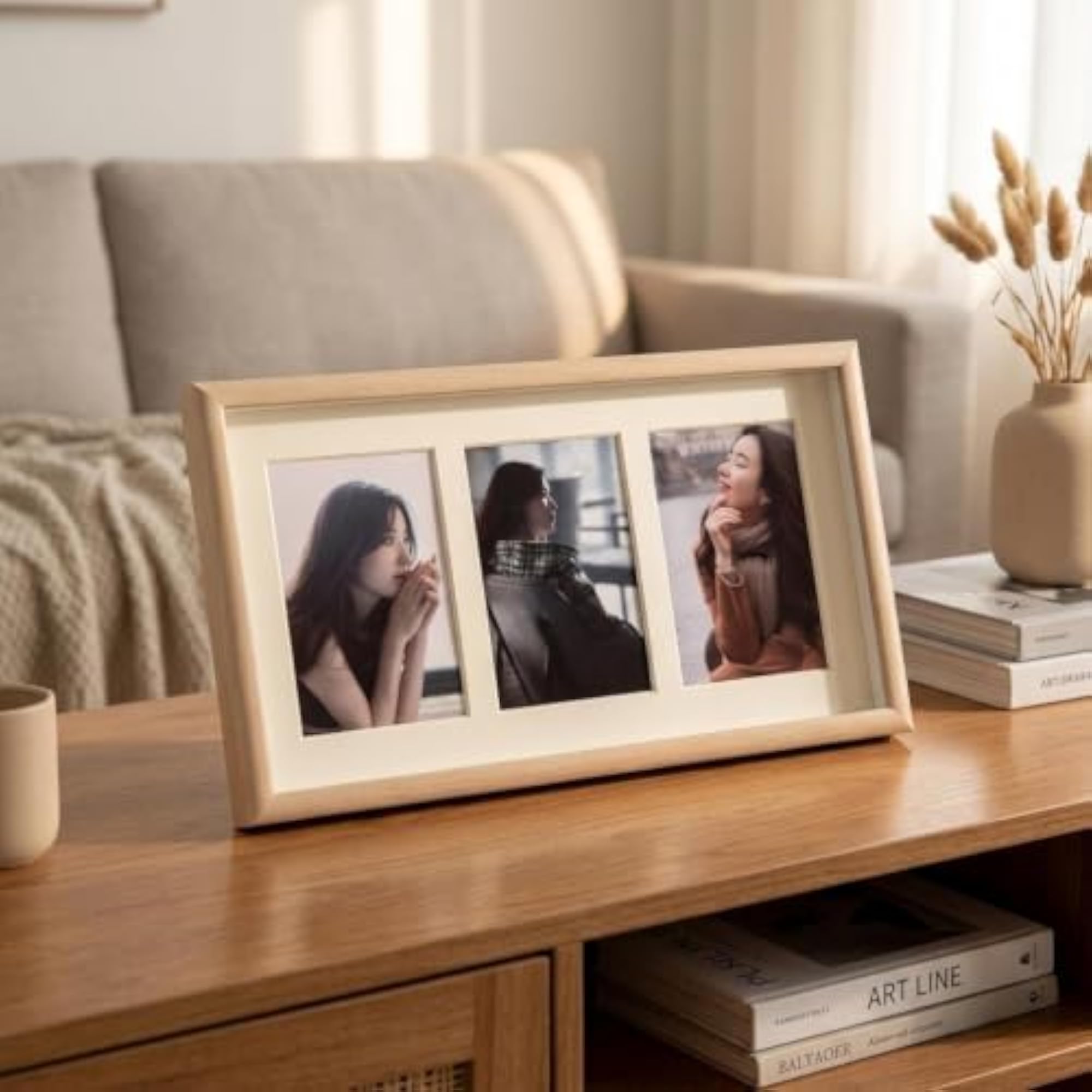 Multi Photo Frame for Tabletop and Wall Mount