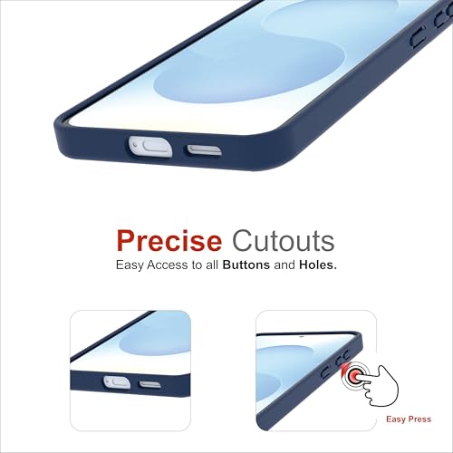 Image of Case for Samsung Galaxy S25 Plus, [Anti-Yellowing Technology] [Military Grade Drop Protection] Shockproof Slim Hybrid Phone Case for Samsung Galaxy S25 Plus 5G - Indigo Blue