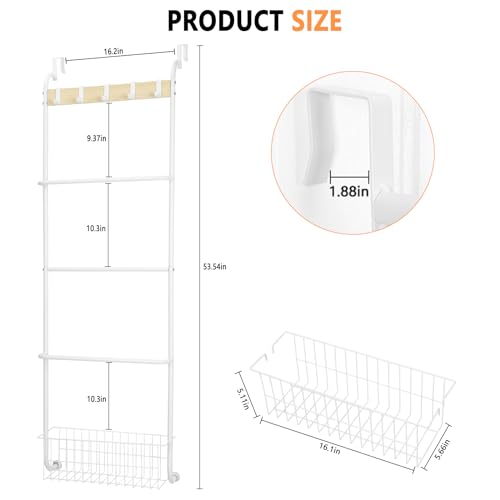 Shinoske Over The Door Towel Rack thumb #6