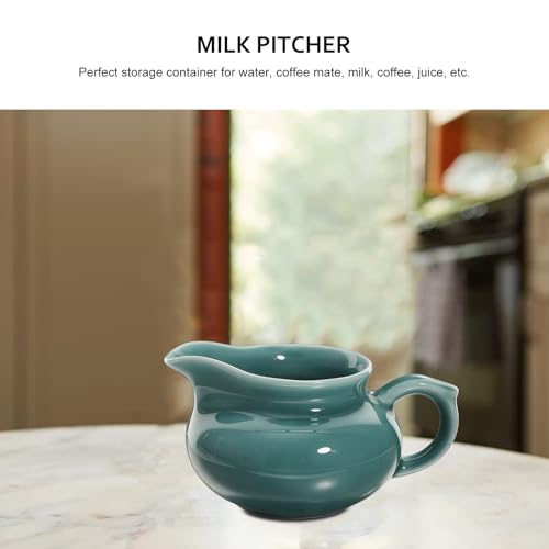 Taza para salsa de cerámica verde para evitar derrames en la mesa 4