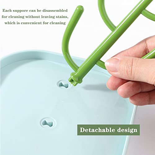 LiRiQi Baby Bottle Drying Rack, Drying Rack for Baby Bottles Bottles & Accessories, BPA Free, Green - Image 4