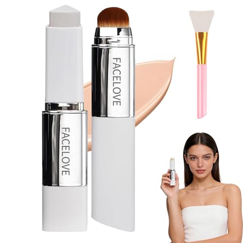Elyra Maquillaje Coreano Blanco,Elroerl Blanc Cover Cream Stick Textura Suave Y Color Uniforme (Medio)