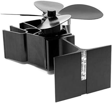 Heat Powered 4 Blade Stove Fan | Silent Operation | Fireplace Wood & Log Burner | Increased Efficiency | Safe & Eco Friendly | M&W