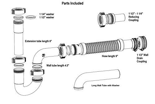 Snappy Trap Universal Drain Kit For Bathroom Sinks #TOP5