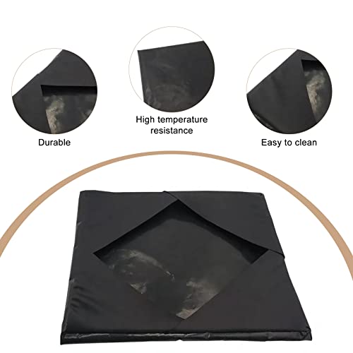 Wrap Cover For Heat Press Platen, 15 X 15 Inch Heat Resistant Reusable Sheet Mat Pillow Protector For Protecting Sublimation Heat Pressing Machine Plate (15X15Inch, Black) #TOP6