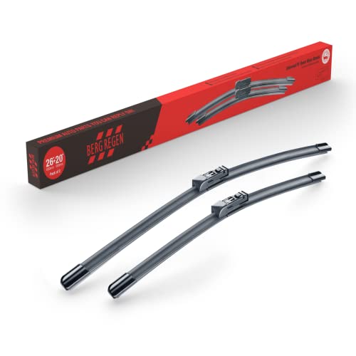 Image of BERG REGEN 26 inch+20 inch Windshield Wiper Blades Replacement for Subaru Ascent 2019-2021 BMW X4 2019-2021 JAGUAR E-Pace 2018-2020 - Genuine OEM Quality (Set of 2)