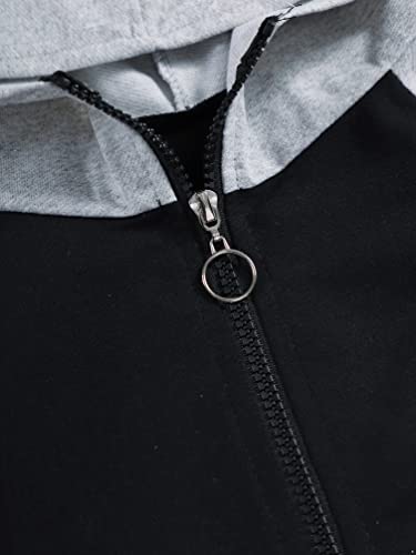 Jugaoge Kids Boys Hoodie Sweatshirt And Sweatpants Jogger Set 2 Pieces Tracksuit Sweatsuit Fall Outfit Black 7-8 Years #TOP5