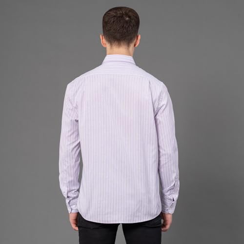 Image of Red Tape Striped Regular Fit Shirt For Men | Comfortable & Stylish
