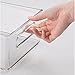Lifetime Appliance Parts UPGRADED Clear Organizer Storage Bin with Handle Compatible with Kitchen I Best Compatible with Refrigerators, Cabinets & Food Pantry - 10