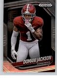 2025 Panini Prizm Black #151 Domani Jackson RC Rookie Card Alabama Crimson Tide Prospect Official Football Card in Raw (NM or Better) Condition