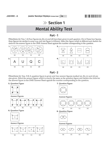 Image of Arihant Jawahar Navodaya Vidyalaya Class 6 Entrance Exam 2027 | 20 Practice Sets with Solved Paper 2026 | Mental Ability, Arithmetic & English | Free OMR Sheet Booklet | English Medium