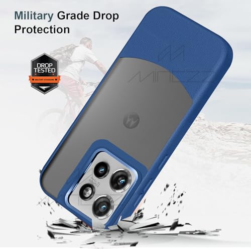 Image of MINTZZ Moto Edge 50 Back Cover, Leather Design, Protective Cover with Camera Lens Protection, Premium Grip & Slim Fit Durable, Edge 50 Case