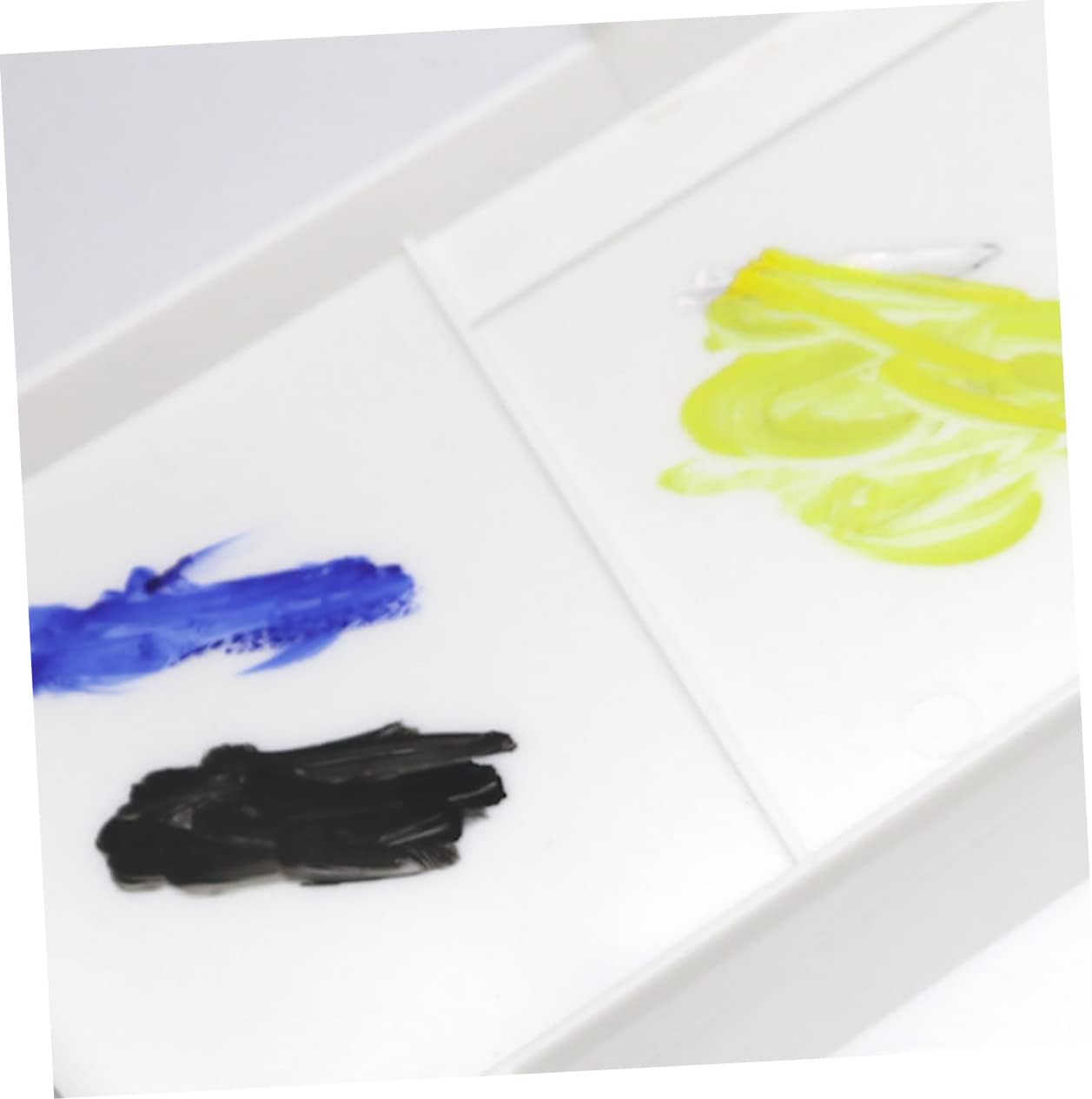 Gadpiparty Watercolor Paints Palette Kit Slot Mixing Box Pigment Trays Fixing Plate for Artists Students
