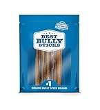 Best Bully Sticks 6 Inch Bully Sticks for Dogs - 5 Count (Pack of 1) - All-Natural, Easily Digestible, 100% Grass-Fed Beef, Grain and Rawhide Free - Trial Size