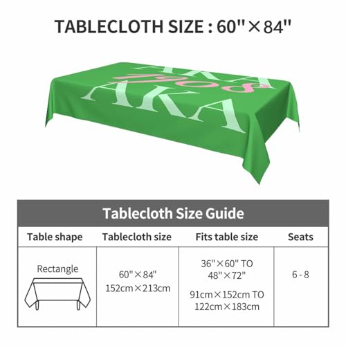 LoLo UoUo AkA 1908 Pink Rectangle Tablecloth Birthday Outdoor As Known As Cool Art Hip Hop Style Green Table Cloths Decorations for Kitchen Home Dinner Party Picnic 60x84 Inch by LoLo UoUo - Used condition - Image 3