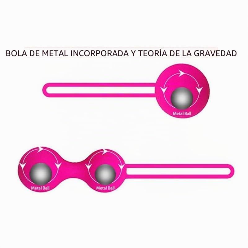 Bolas chinas | Bolas vaginales | Bolas Kegel para ejercicios de suelo pélvico | Dispositivo de Rehabilitación y Musculación | Juguete sexual para mujeres | juguete íntimo (Púrpura, M)