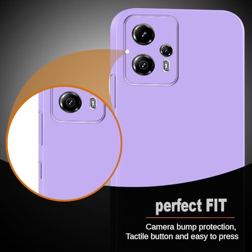 Image of Back Cover for Motorola Moto G13 4G / G23 4G | Full Camera Protection | Premium Liquid Silicon Case | Flexible Bumper Case for Motorola Moto G13 4G / G23 4G (Purple)