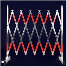 Stainless Steel Retractable Fence, Expandable Metal Barricade, Mobile Safety Barrier Gate, Garages Schools Malls Farmland Obstacle Guardrail, Traffic Fence47.25x196.86x15.75in