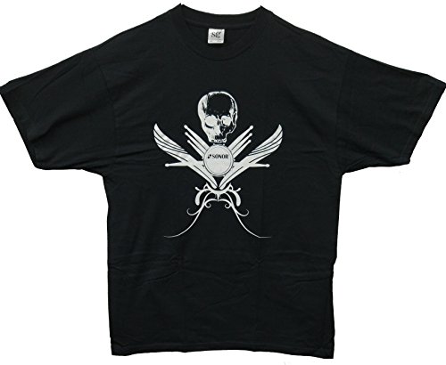 T-shirt motif tête de mort Sonor Z9193 idéal pour vos concerts rock