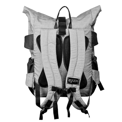 Image of karkaza Backpack Rolltop Rucksack Women & Men School Bag Unisex Water-Resistant Casual Daypack fits 15 inch Laptop