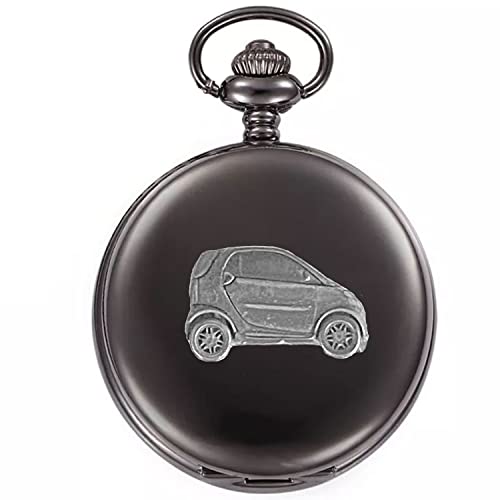 Montre de poche quartz Micro City Réf B8 boîtier noir homme
