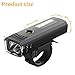 Iewroyt Front Bike Light USB Rechargeable Headlights 4 Modes 250 Lm Cycling Front Light Waterproof Bike Head for Night Riding