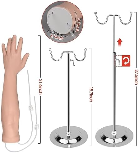 Phlebotomy 주사 훈련용 연습 키트, 정맥이 있는 IV 연습 팔 — 사진 6