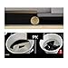 Elikeable Modern 3D Frameless Large 3D DIY Wall Clock Watches Hours DIY Decorations Home for Living Room Bedroom (black)