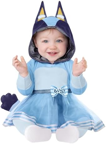 Spirit Halloween Bluey Baby Dress Costume | Officially Licensed |...