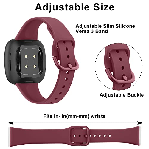 Bracelet connecté Fitbit Sense 2 étanche et fin en silicone pour homme