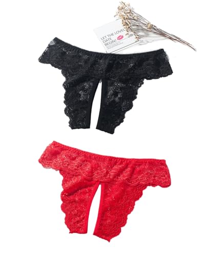 Image of Women Sexy Panties Plus Size Underwear Lace Thongs